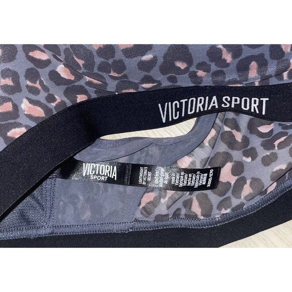 2 Piece Victorias Secret Sport VSX Knockout Leggings Pants Bra Set 32DD M Gray - Picture 6 of 9
